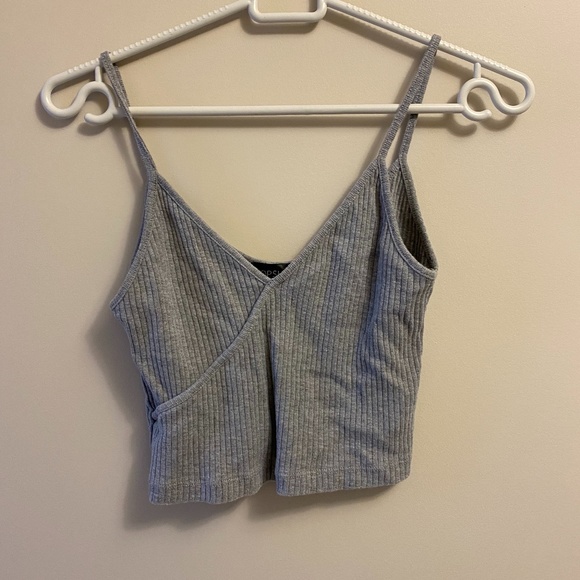 grey topshop crop top - Picture 1 of 3